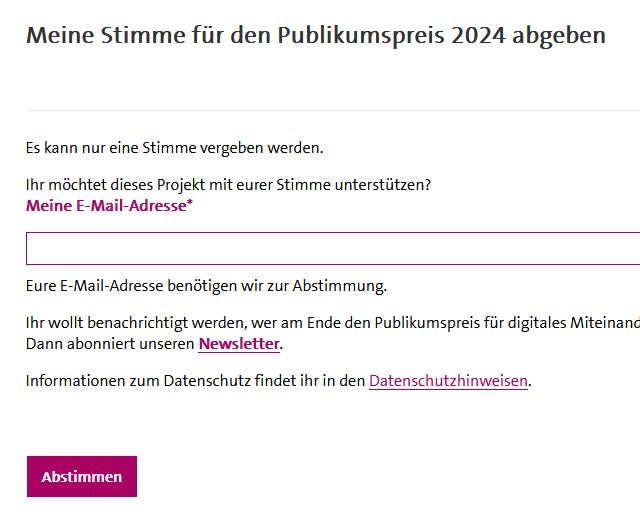 Abstimmungsfeld für das MGH-Projekt „Künstliche Intelligenz für ein gutes Altern“