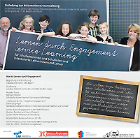 Informationsveranstaltung Lernen durch Engagement - Einladungsflyer: LDE 28.11.2016