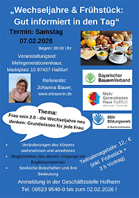 Wechseljahre & Frühstück: Flyer downloaden