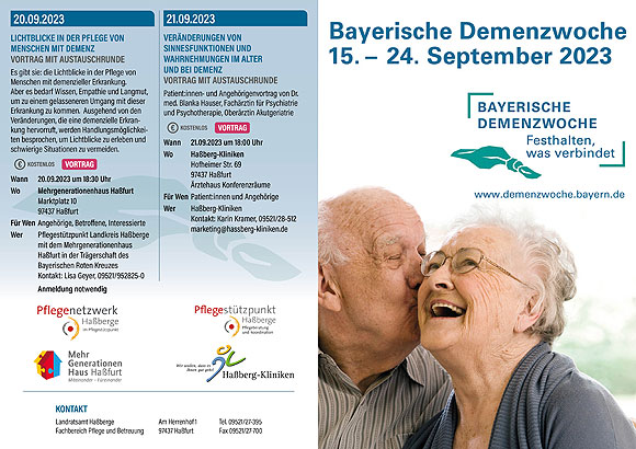 Flyer: Einladung: Bayerische Demenzwoche