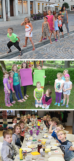 Kinderhotel mit Schlafsack und Isomatte