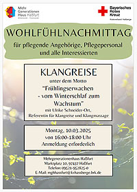 Wohlfühlnachmittag am 10.03.2025: Klangreise