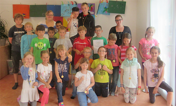 Sommerferienprogramm "Olympiade: Siegerehrung